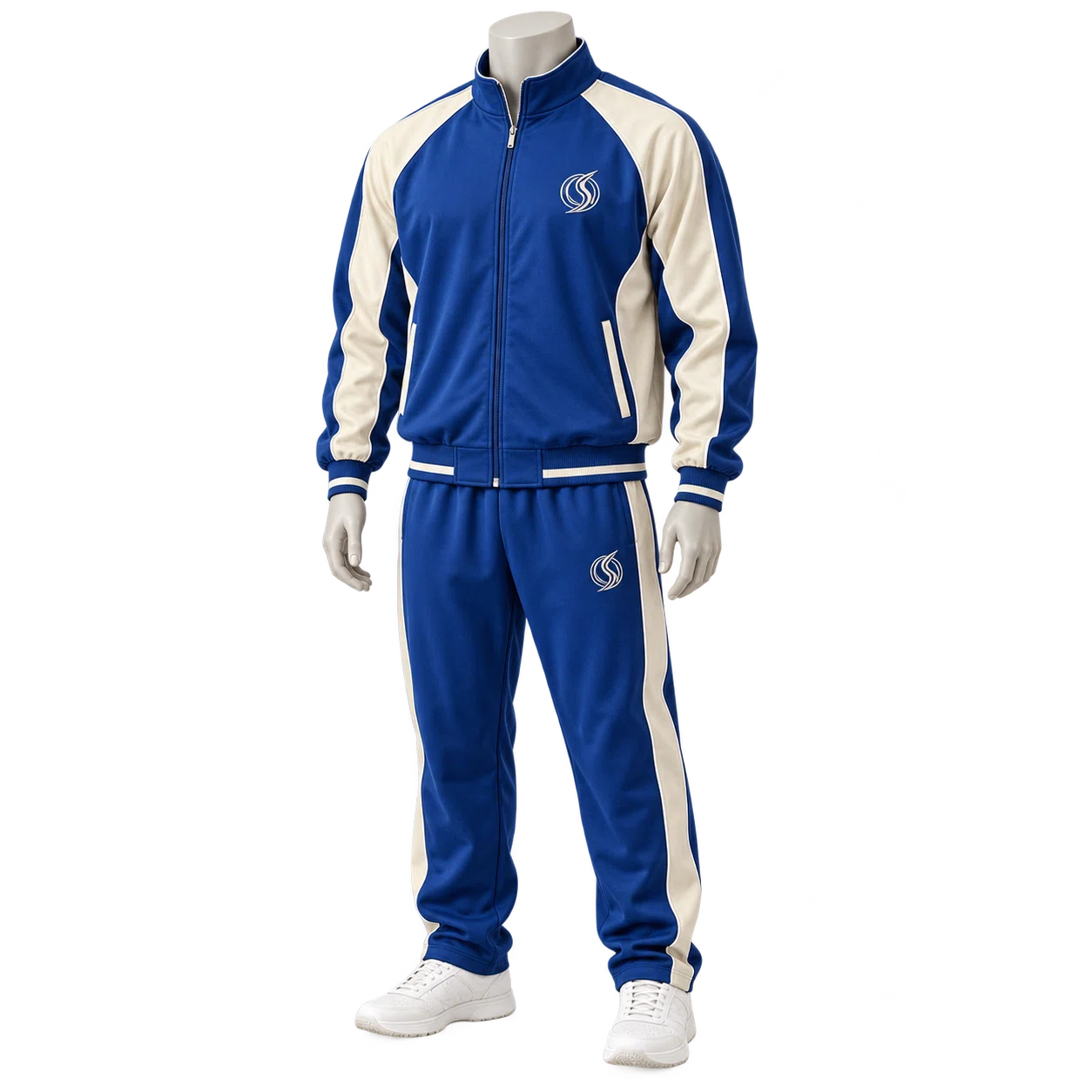 Cobalt boxing warm-up jacket and trousers