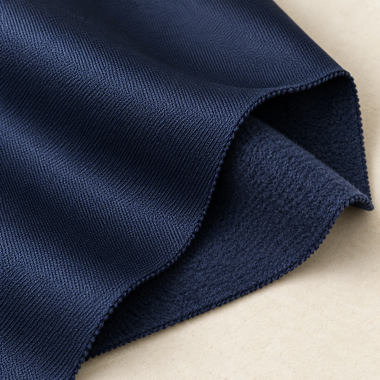 Representative brushed tracksuit tricot texture; generated illustration.