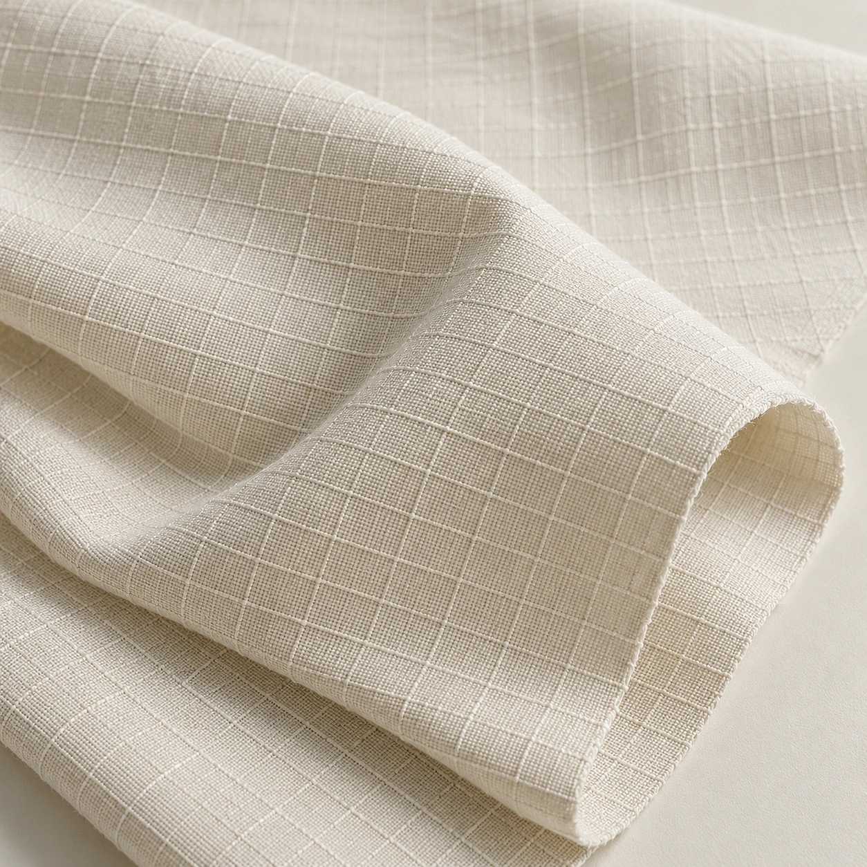 Representative cotton / blend ripstop texture; generated illustration.