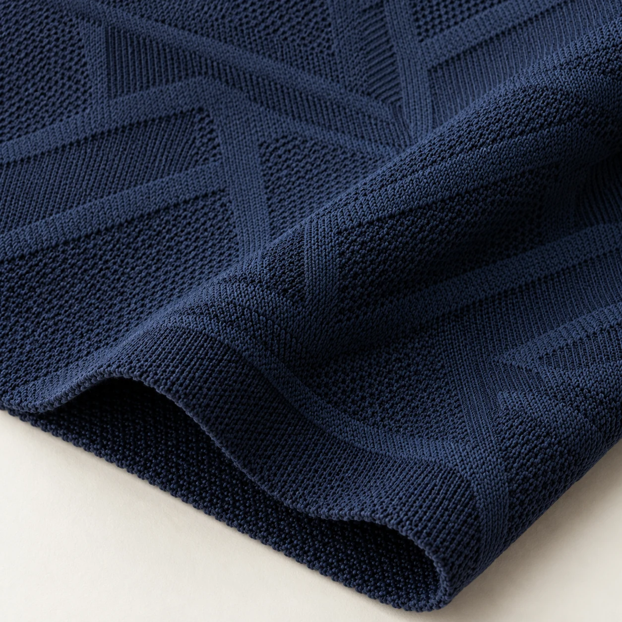 Representative jacquard performance knit texture; generated illustration.